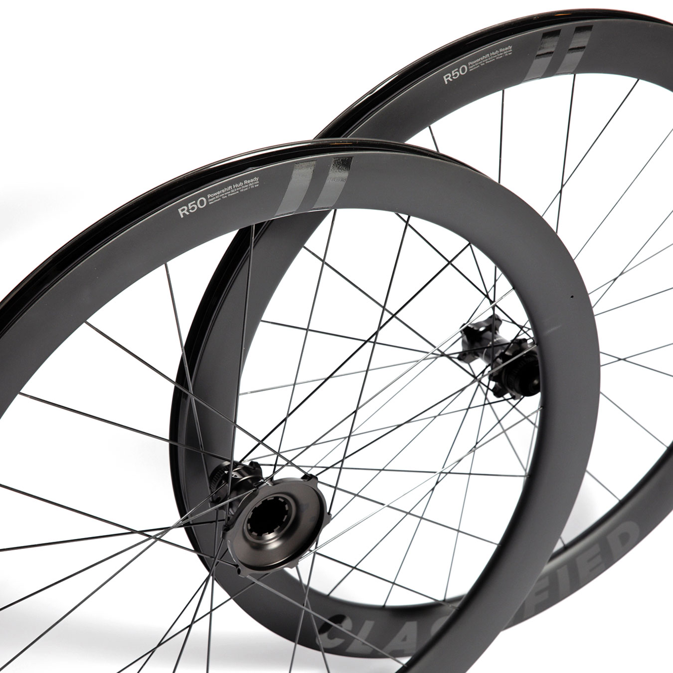 Classified Wheels, wider more aero road and gravel Powershift wheelsets, R50 detail