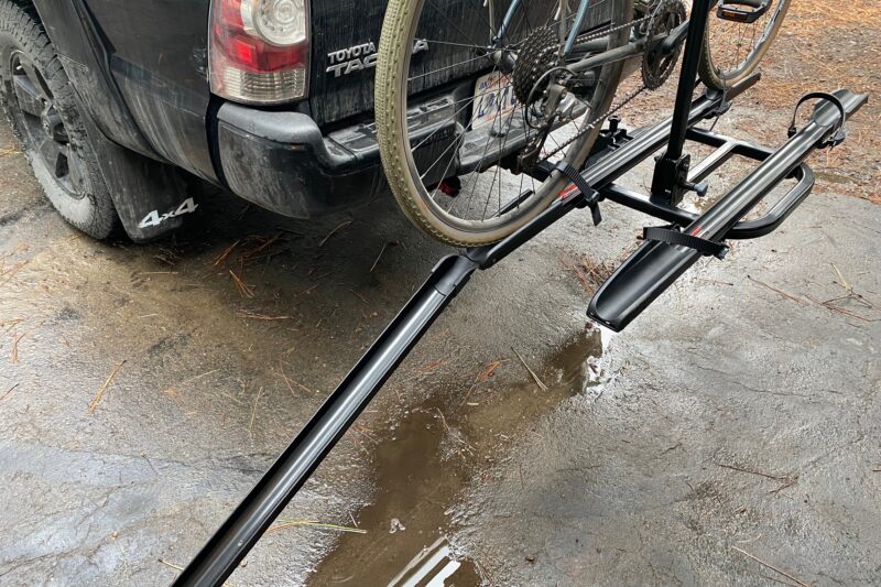 the loading ramp feature of the Yakima OnRamp hitch bike rack