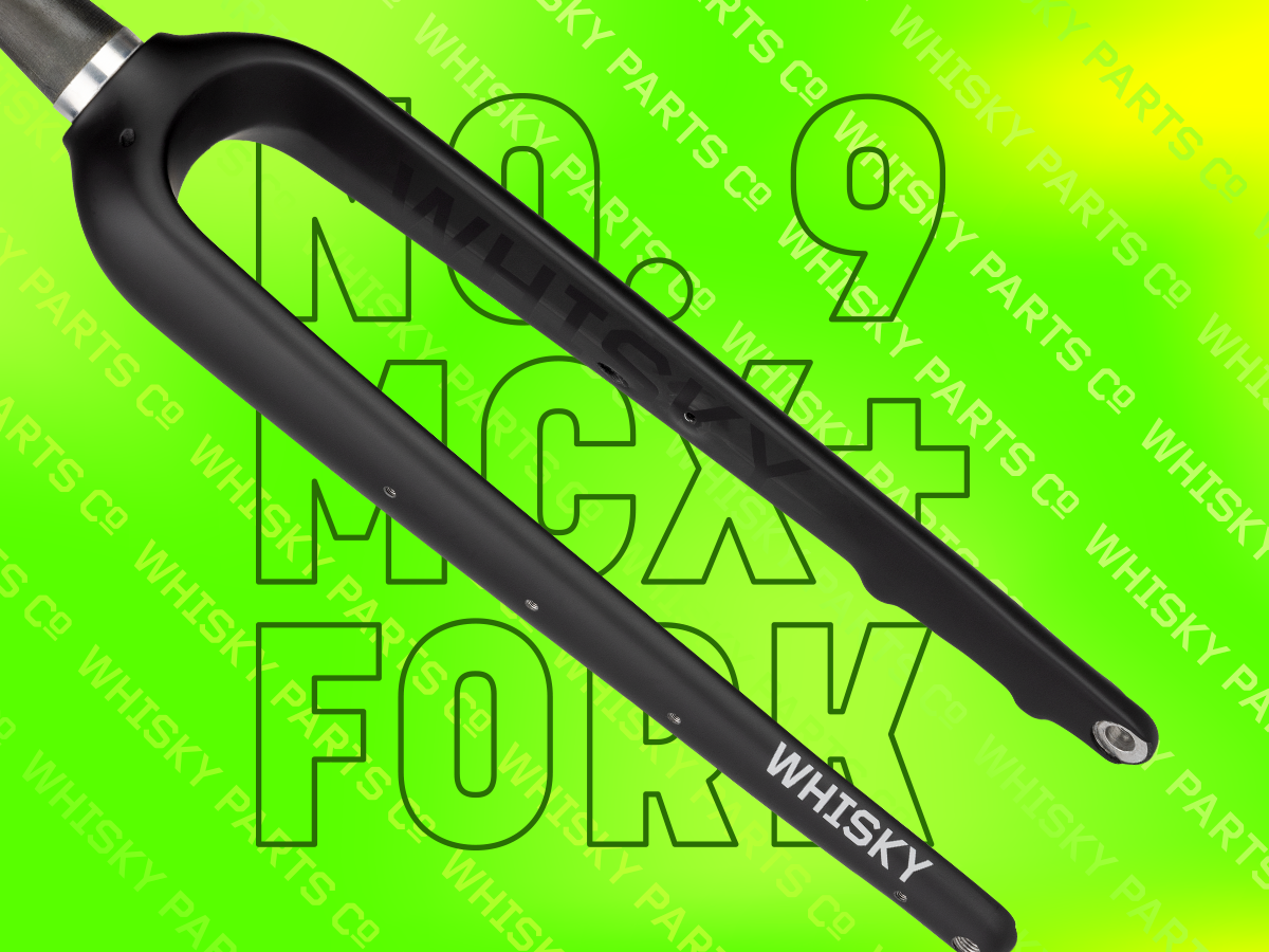 Whisky Parts No.9 MCX+1 carbon fork writing